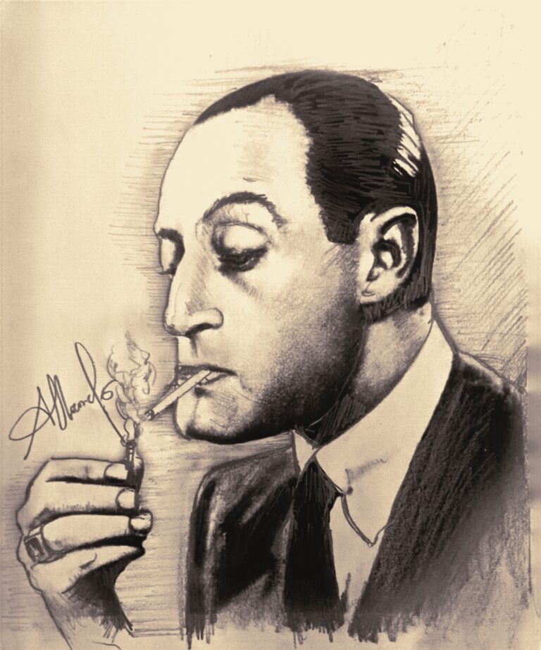 Totò e l'amore per i randagi fondo avorio, effetto carta ruvida, disegno a matita con inchiostro schizzato e contrasti marcati in stile noir