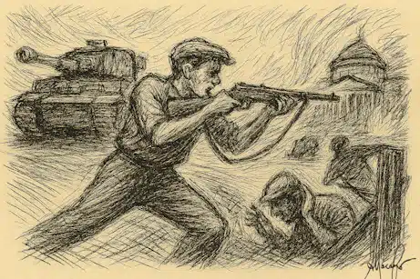 le quattro giornate di Napoli, barricate di Antonio Nacarlo