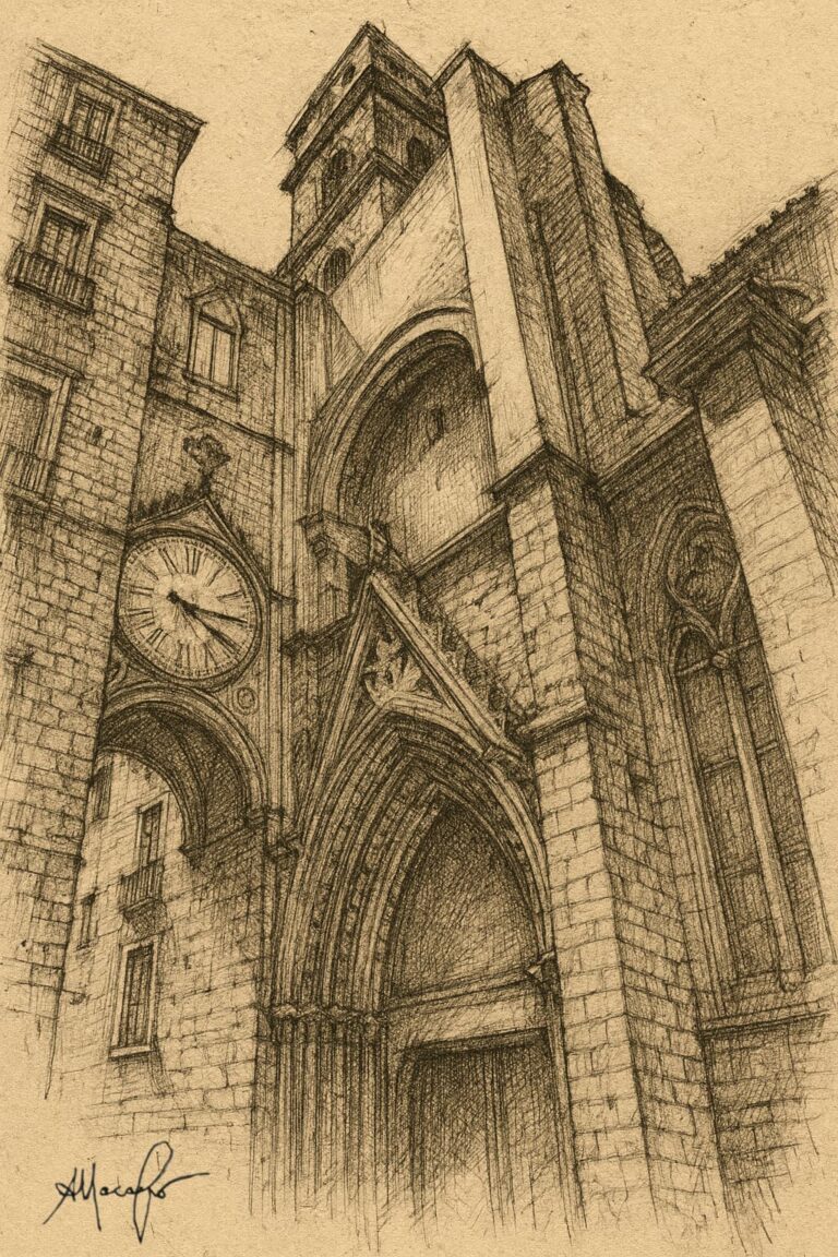 Arco di San Eligio - disegno di Antonio Nacarlo -