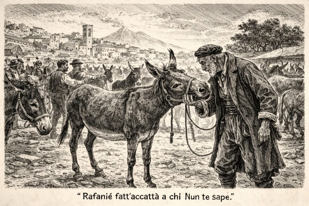 Rafanié… fatt’ accattà ’a chi nun te sape!