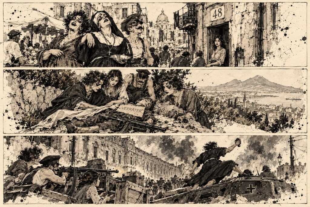 Le barricate delle 4 giornate di napoli